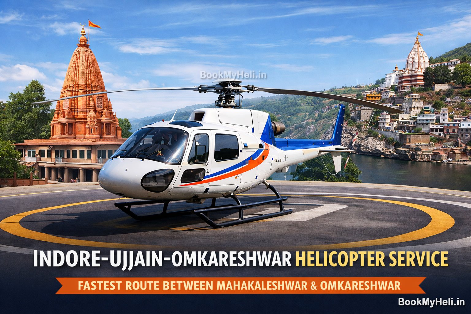 Indore Ujjain Omkareshwar Helicopter Route
